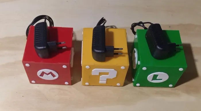 KIT 3 LUMINÁRIA ABAJUR BLOCO MÁRIO BROSS GEEK