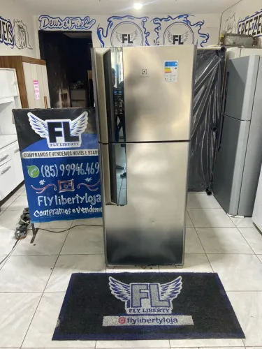 GELADEIRA ELETROLUX IF55S INOX FROST FREE 450 LITROS