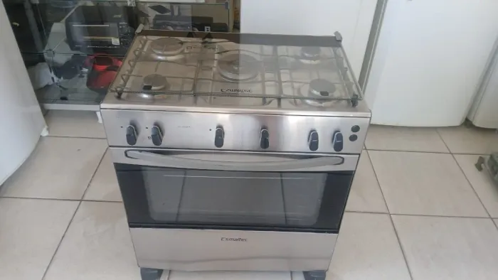 Fogão 5 bocas de inox Entrego