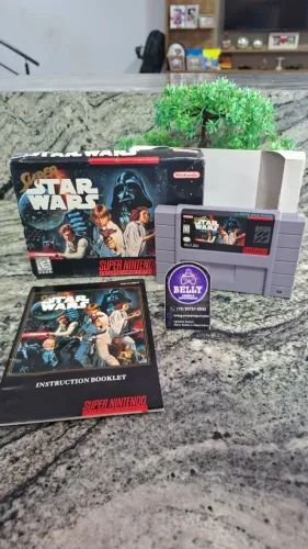 CARTUCHO SUPER STAR WARS NA CAIXA - SUPER NINTENDO