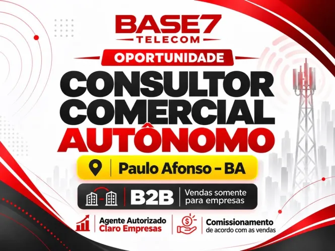 Consultor Comercial Autônomo em Telecom B2B
