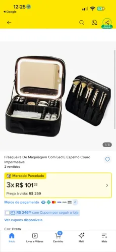 Maleta de maquiagem