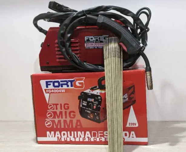 Máquina de Solda Multiprocesso FortG FG4004W MIG MMA TIG LIFT 140A 220V MIG Sem Gás