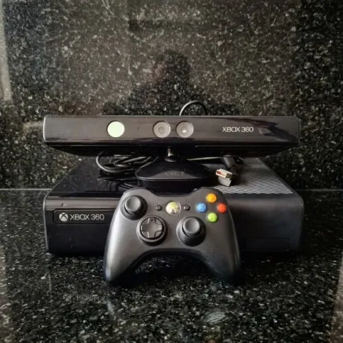 Xbox 360 Super Slim Completo + Kinect + Controle