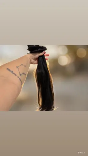 Mega hair tela invisible Liso brasileiro