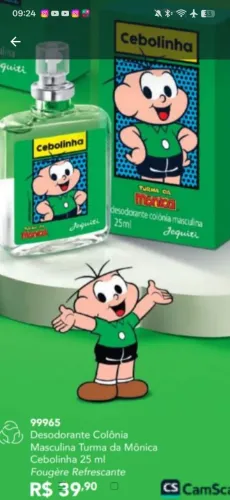 Colônia masculina Cebolinha Jequiti 