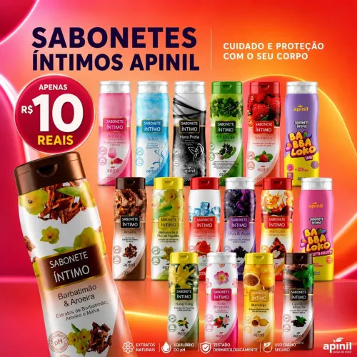 Sabonete líquido íntimos 