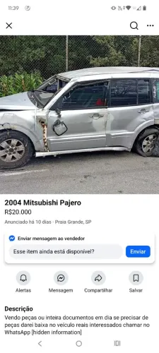 Mitsubishi Pajero GLS Hpe/hpe Full 3.8 233cv 5P AUT 2004