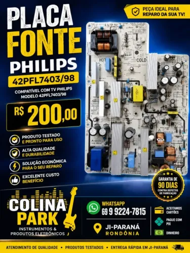 Placa Principal Televisão Philips 42PFL7403/98