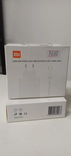 Carregador Xiomi 125 W com cabo tipo C- Tipo C