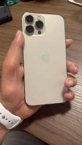 APPLE IPHONE 13 PRO MAX 128GB GOLD BATERIA 87% TODO ORIGINAL PEÇA UNICA