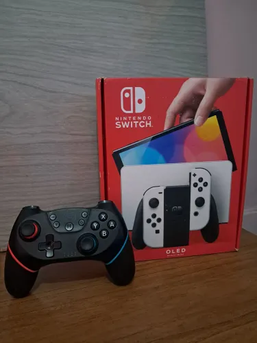 Nintendo Switch OLED Branco - Completo na Caixa + Controle Extra - R$ 1.700