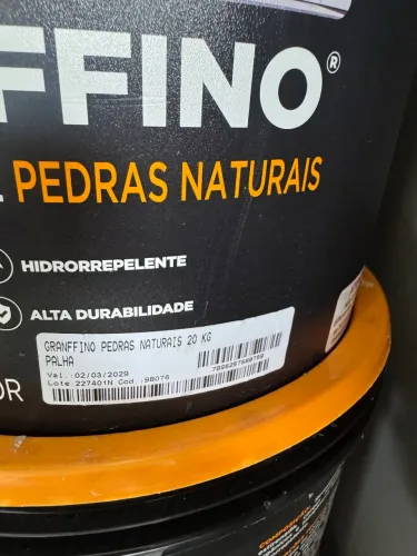 Tinta efeito pedras naturais cor palha