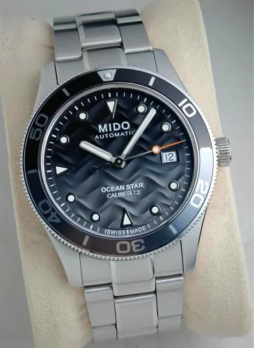 Mido Ocean Star Cinza 39mm