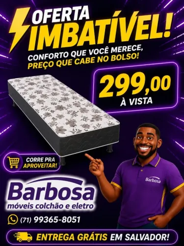 Cama box de solteiro 299,00