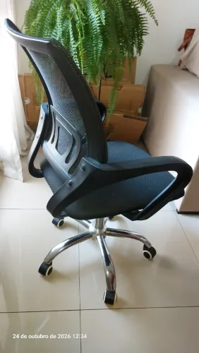 Cadeira para Escritório Lauren Cm1 Preto - Be Smart