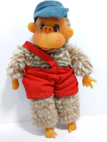 Macaquinho da Trol Anos 80 Pelucia Antigo Vintage 18 cm