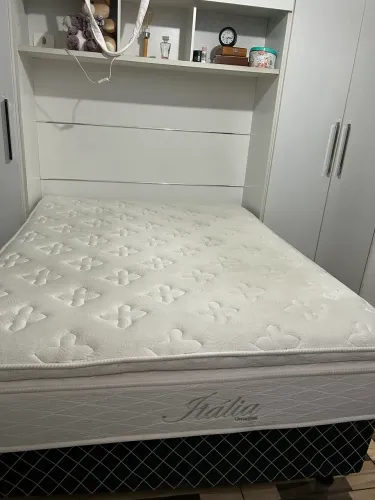 Cama box com colchão novo