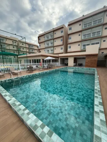 Apartamento novo, semi-mobiliado com area de lazer completa