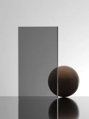 Tampo de vidro fumê para mesa