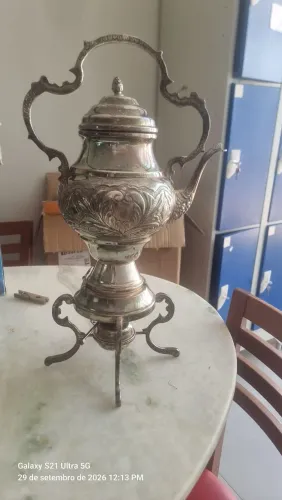 Samovar prata antigo 2 litros