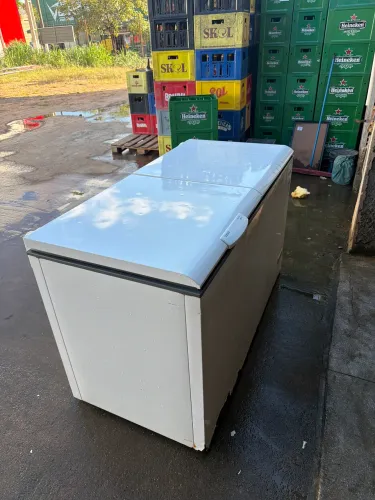 Freezer cônsul horizontal duas tampas 