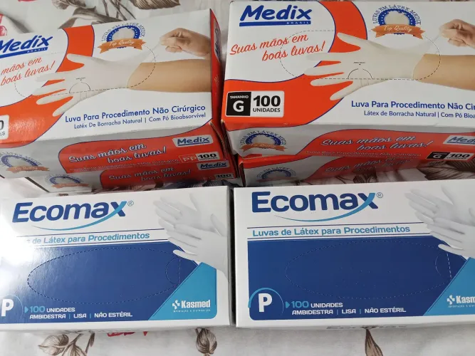 Luvas de látex 