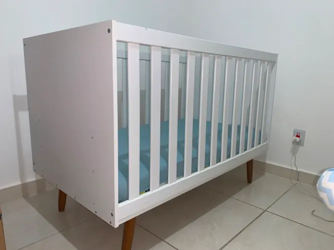 BERÇO MINI CAMA ENCANTO RETRO (BRANCO)