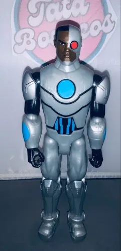 Boneco cyborg Mattel 30 cm semi novo