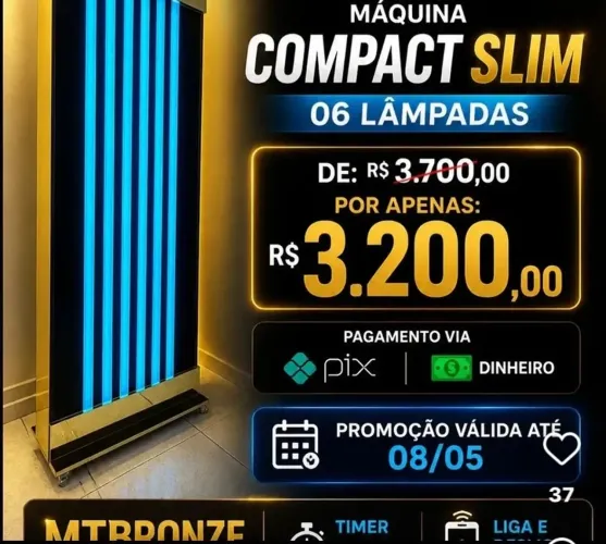 Máquina bronzeamento 