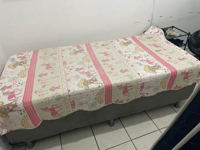 Cama box solteiro + base d solteiro