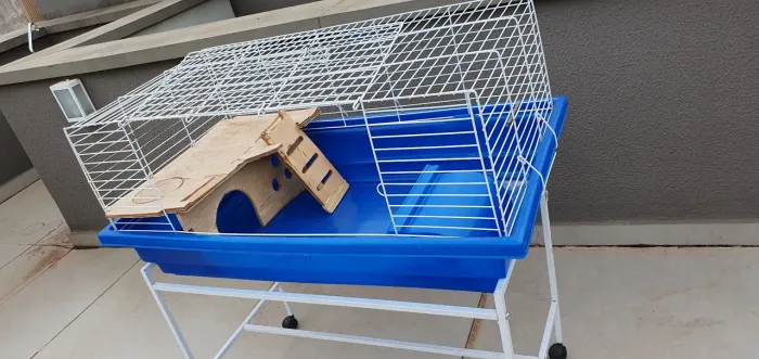 Gaiola grande para coelhos e roedores