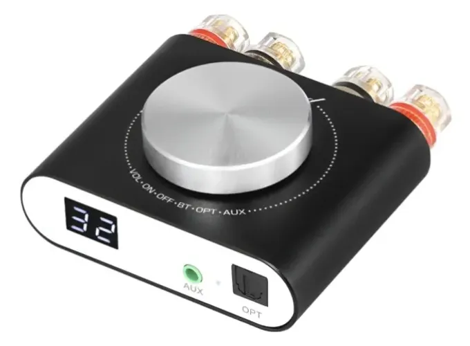 Amplificador Q10 Mini Digital Aux Potência Máxima 100w+100w
