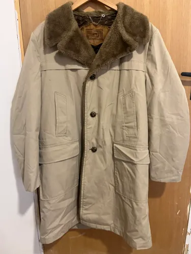 Casaco Parka Woolrich Bege com Pelo - Tamanho G