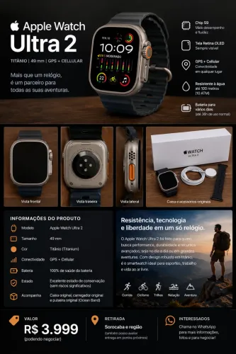 APPLE WATCH ULTRA 2 TITÂNIO 49 MM