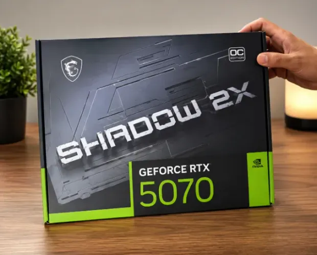 Placa de Vídeo MSI GeForce RTX5070 Shadow 2X OC 12GB GDDR7 PCI-Express
