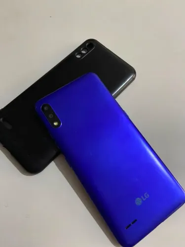 LG K22+ Azul 64GB - Tela Trincada
