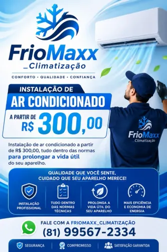Instalação De Ar Condicionado A Partir De 300,00 Reais