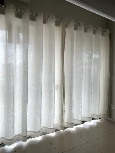 Cortina de linho 5m x 2,30m