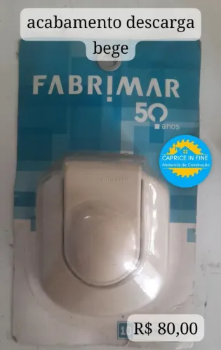 Acabamento de descarga bege fabrimar
