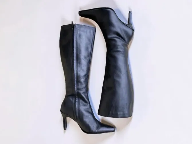 bota feminina marca cristofoli de couro legítimo tamanho 33