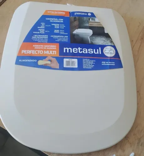 Assento sanitário almofadado Perfecto Metasul