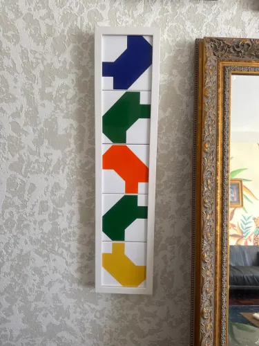 Quadros azulejos coloridos Athos Bulcão