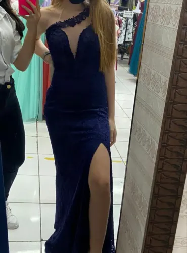 Vestido de festa azul 