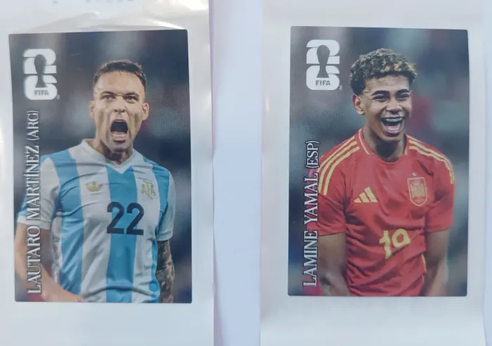Figurinha da Copa Argentina e Espanha