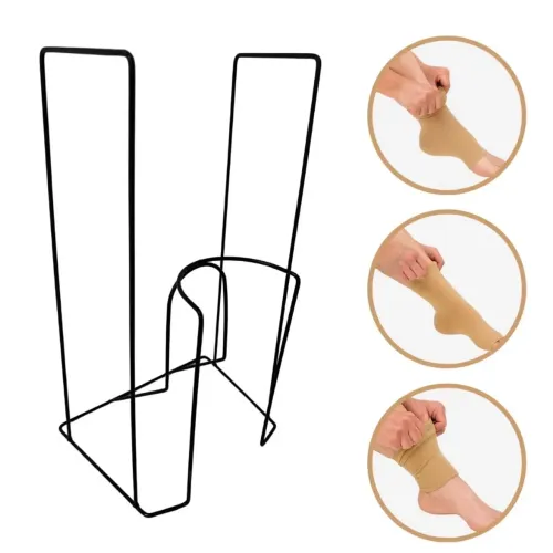 Suporte calçador para meia ortopédica de compressão