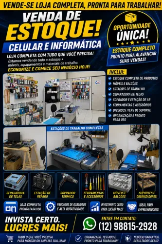 Oportunidade!  Loja de celular e informática completa