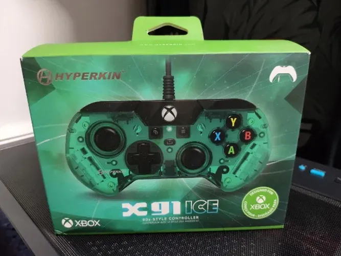 Controle Joystick Hyperkin X91 Xbox One/series/pc Cor Verde ( NOVO )
