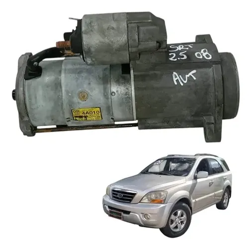 Motor Arranque Kia Sorento 2.5 Automático 2008 361004a010