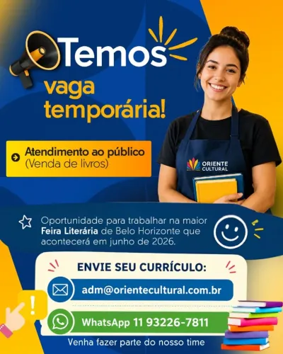 Atendimento ao público - Temporário NA FLIMINAS - EXPOMINAS